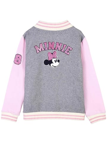 Cerda Sweatjacke Disney Minnie Mouse in Grau-Rosa