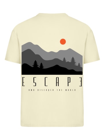 F4NT4STIC Ladies Everyday Tee Escape Discover the World Forest Landscape in softyellow