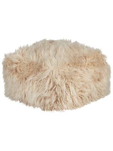 Beliani Pouf MUKKI in Beige - (W) 50 x (H) 30 x (L) 50 cm
