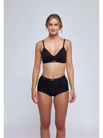 SNOCKS Retro Soft BH Schwarz 1 Stück