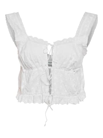 Noisy may Crop Top in Bright White