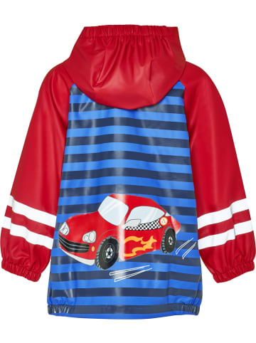 Playshoes Regenmantel in rot/blau