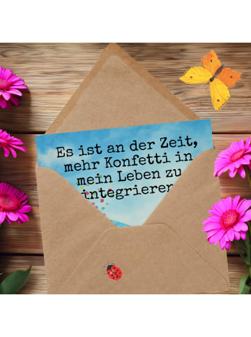 Mr. & Mrs. Panda Deluxe Karte Wal Konfetti Design mit Spruch in Weiß