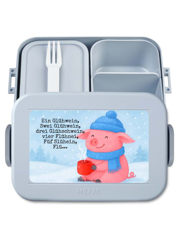 Mr. & Mrs. Panda MEPAL Bentobox Schweinchen Glühwein Design mit ... in Blau Pastell