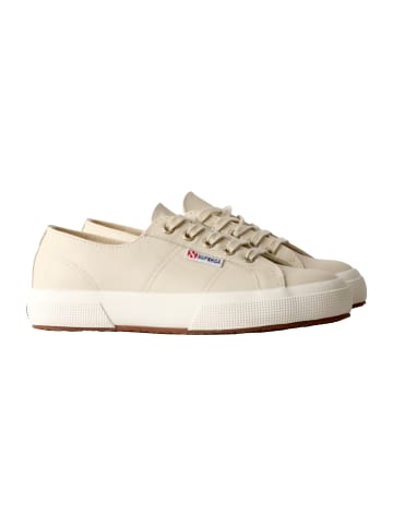 Superga Nappa-Leder-Sneaker mit niedrigem Schaft Beige