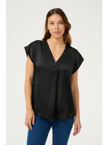 Kaffe Ärmellose Bluse KAlarene Loose fit in Black Deep