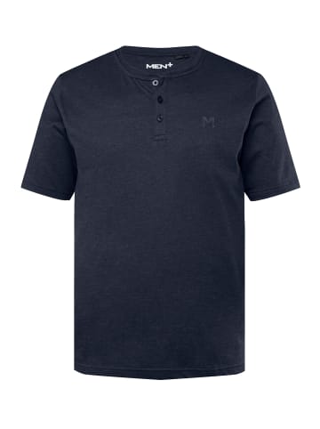 Men Plus Kurzarm T-Shirt in navy blau