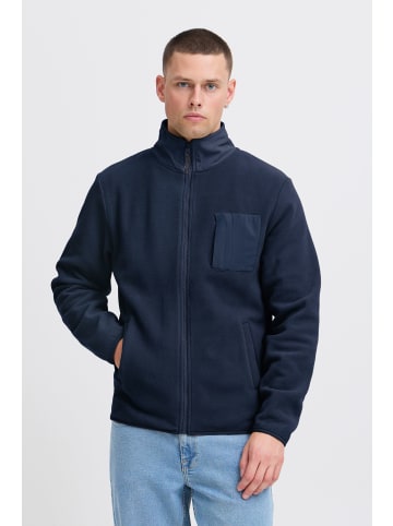 BLEND Fellimitatjacke BHBROOKS Sweatshirt zipp thru in Blau