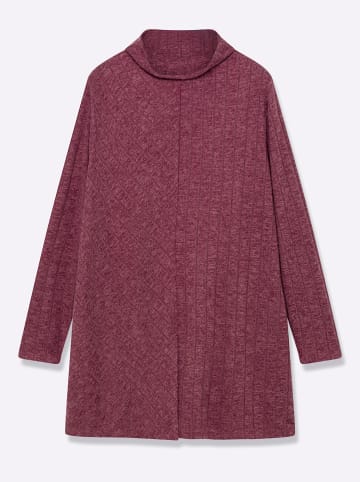 sheego by Joe Browns Pullover in bordeaux-meliert