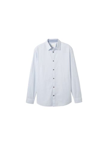 Tom Tailor Langarmhemd in blue white dobby stripe