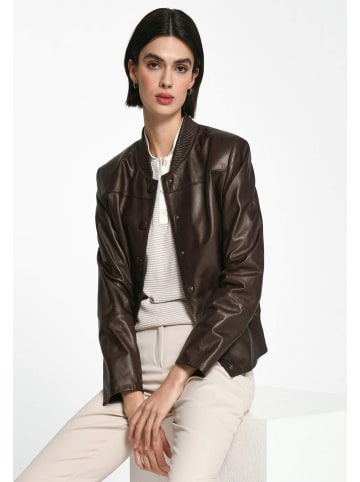 FADENMEISTER BERLIN Blousonjacke Leather in MOKKA