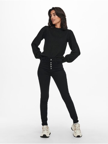 JACQUELINE de YONG Pullover Strick Rundhals Langarm regular fit in Schwarz