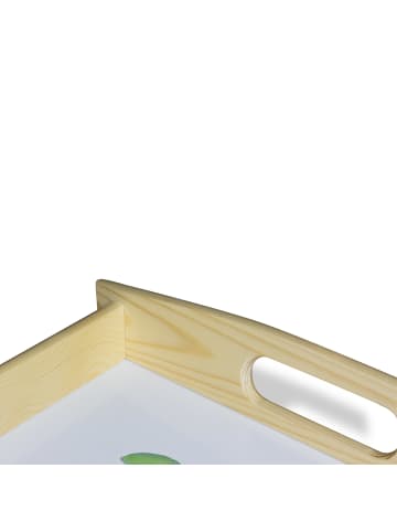 Mr. & Mrs. Panda Servier Tablett Otter Seerose ohne Spruch in Weiß