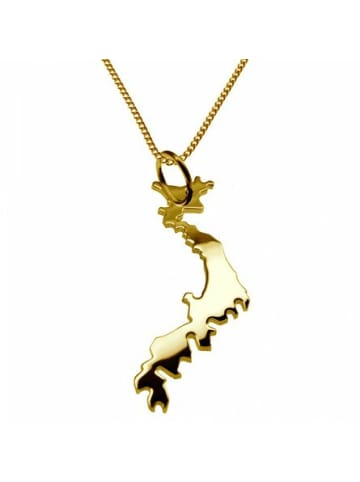 Schmuckador 50cm Halskette + Japan Anhänger in 585 Gelbgold in gold