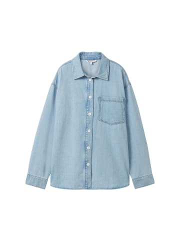 TOM TAILOR Denim Jeansjacke in Used Light Stone Blue Denim