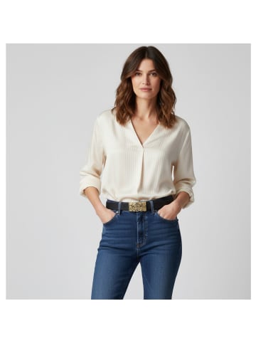 FRONHOFER Ledergürtel in Creme