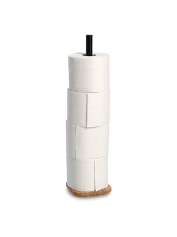 Zeller Toilettenpapierständer, Ersatzrollenhalter in Braun, (B) 12 x (H) 46 x (L) 12 cm