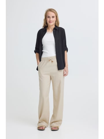 Oxmo Leinenhose OXAlfas in Beige