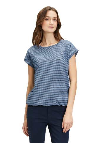 BETTY & CO Casual-Shirt mit Gummizug in Dunkelblau/Blau