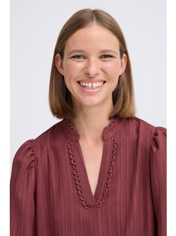 b. young BYJULIANA SS BLOUSE - LIGHT WOVEN Regular fit in Maroon