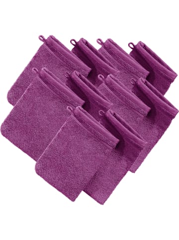 Erwin Müller Frottier Waschhandschuh 10er-Pack Heidelberg in fuchsia
