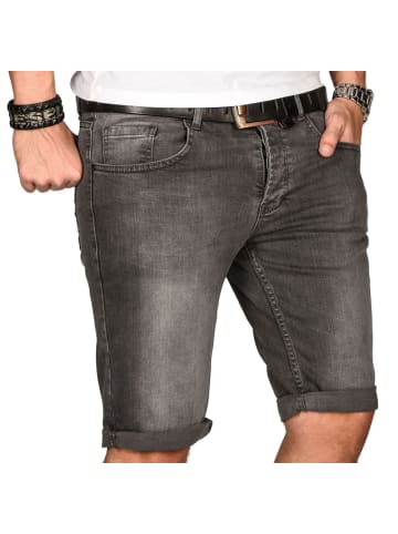 Alessandro Salvarini Jeansshorts Salvarini-Shorts-Multi1 in Grau