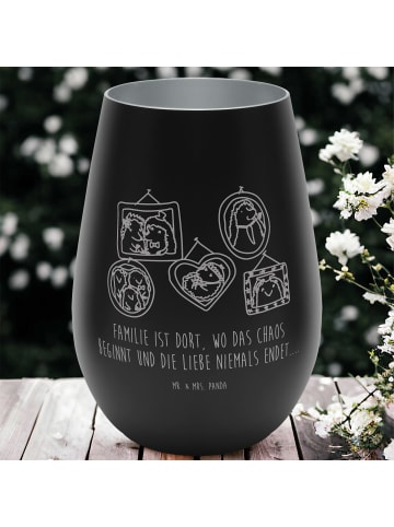 Mr. & Mrs. Panda Laterne Igel Familie mit Spruch in Schwarz
