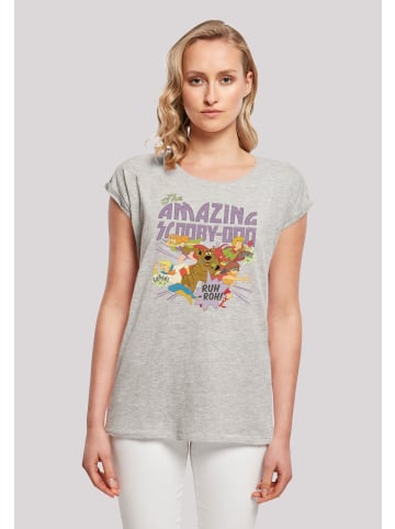 F4NT4STIC T-Shirt Scooby Doo Zeichentrickserie The Amazing Scooby in grau meliert