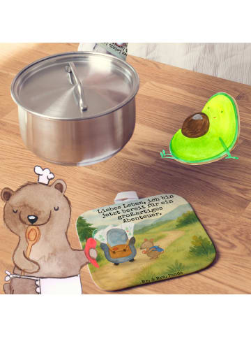 Mr. & Mrs. Panda Topflappen Pinguin & Maus Wanderer Design mit S... in Weiß