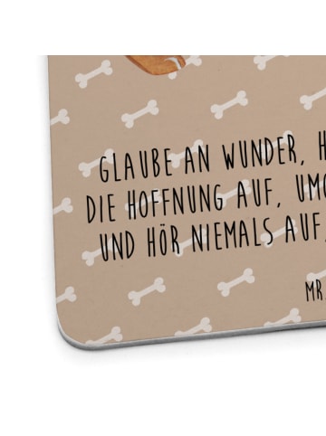 Mr. & Mrs. Panda Bierdeckel Hund Marienkäfer mit Spruch in Hundeglück