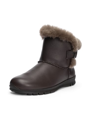 VITAFORM Softnappaleder Stiefeletten in dunkelbraun