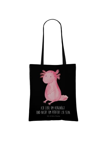 Mr. & Mrs. Panda Uni Tasche Axolotl Niedlich mit Spruch in Schwarz
