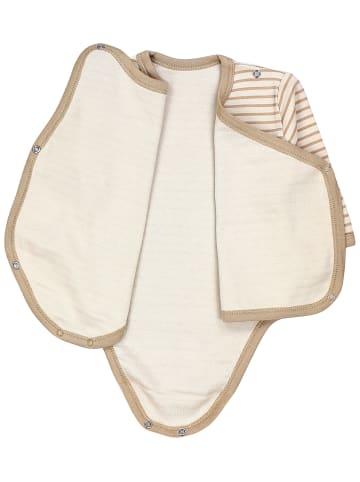TupTam Baby Langarm Wickelbody im 5er Set in grün/beige