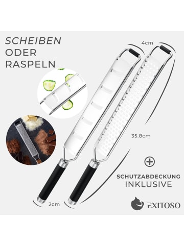 Exitoso Zester Zitronenreibe x2  Silber
