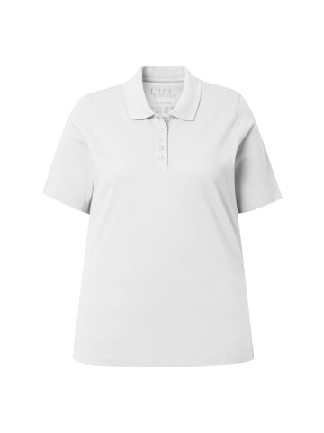 Ulla Popken Poloshirt in schneeweiß