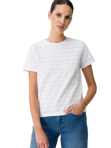 Zero  Shirt mit Ajourstrickmuster in Brilliant White