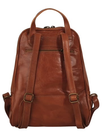 piké Rucksack echt Leder in braun
