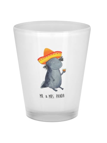 Mr. & Mrs. Panda Schnapsglas Axolotl Tequila ohne Spruch in Transparent