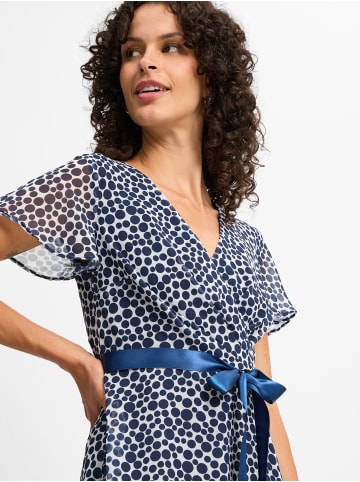 Paradi Kleid in marine weiß - 0001