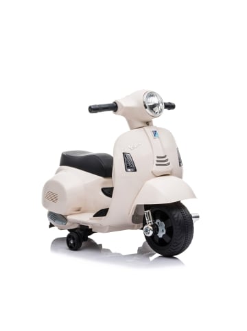 Moni Kinder Elektromotorrad Vespa in weiß