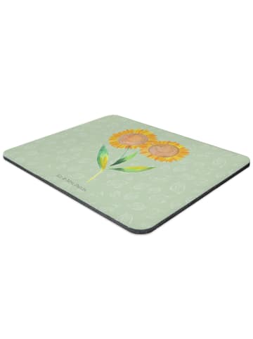 Mr. & Mrs. Panda Mousepad Blume Sonnenblume ohne Spruch in Blattgrün