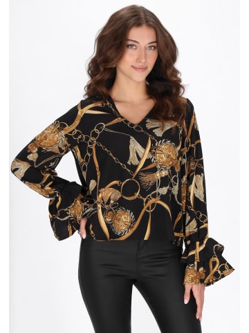 faina Women Blouse in black multicolor