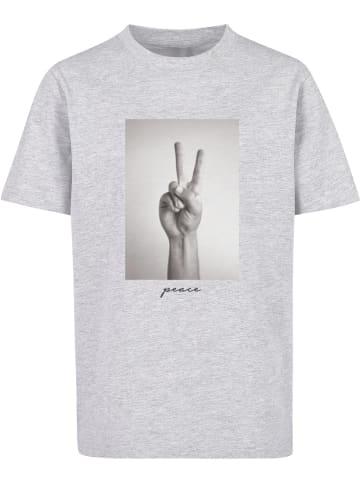 Mister Tee Shirt "Kids Peace Sign Tee" in Grau