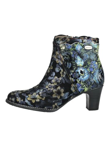 Stiefelette Schwarz/Blau