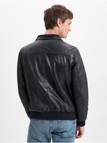 Nils Sundström Lederjacke Croatia in schwarz