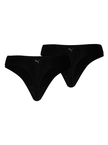 Puma 2er Pack Invisible Ultra Soft Cotton Strings in Schwarz