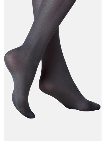 Kunert Feinkniestrümpfe Satin Look 40 weicher Bund in Marine