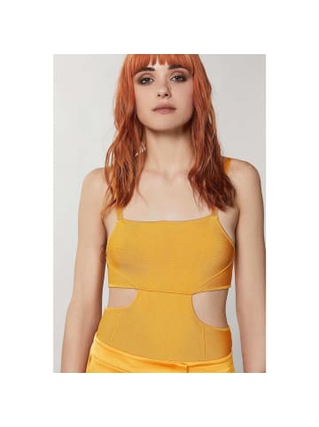 Patrizia Pepe Orange Viskose Tank Tops