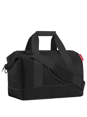 Reisenthel travelling allrounder M - Reisetasche 40 cm (smiley grey) in mesh black