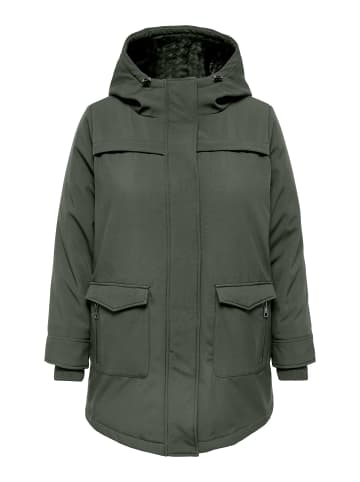 ONLY Carmakoma Langer Parka in Peat